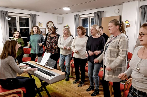 Nypremiär för Össeby Gospel i Vada kyrka Nypremiär för Össeby Gospel i Vada kyrka