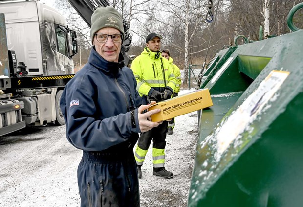 Här försvinner återvinningen vid Lindholmens station Här försvinner återvinningen vid Lindholmens station