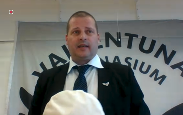 Gymnasieeleverna firade med digital mssptagning