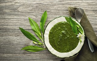 Soppa p Ramslk och pesto p Lktrav