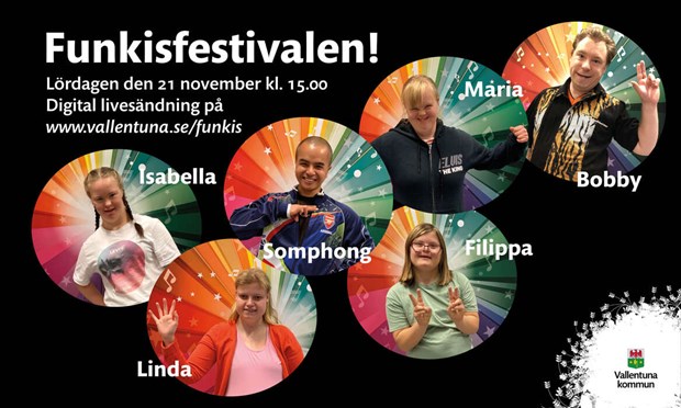 Sex bidrag från Vallentuna gör upp om en plats i funkisfestivalen Sex bidrag från Vallentuna gör upp om en plats i funkisfestivalen