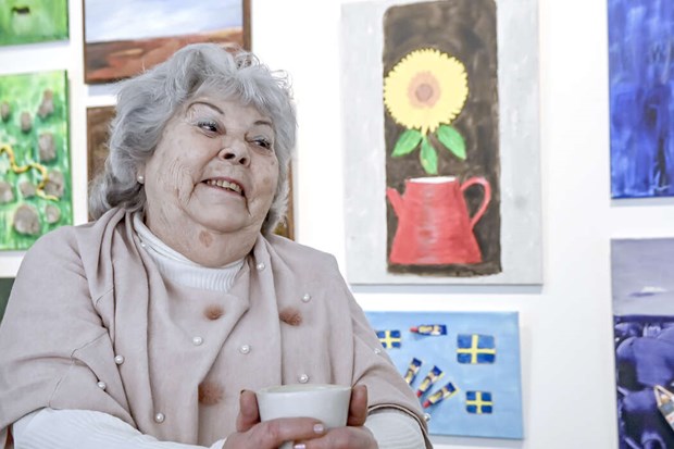 Anita Prag visar lekfull konst i Kulturhuset