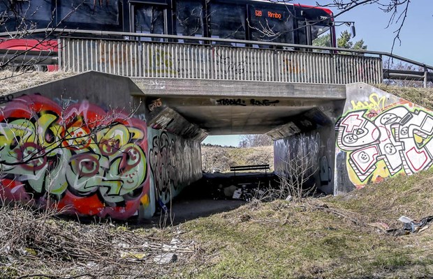 Strandpromenaden blev en bortglömd tunnel Strandpromenaden blev en bortglömd tunnel