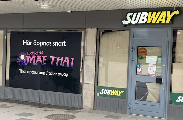 Det blir thaimat i Subways gamla lokaler Det blir thaimat i Subways gamla lokaler