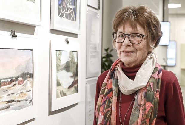 Hon målar landskap från Gotland till Lofoten Hon målar landskap från Gotland till Lofoten