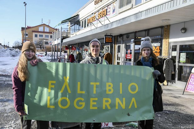 Manifestation i Vallentuna centrum fr klimatet