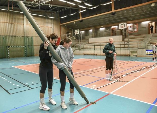 Fel n�tstolpar stoppar volleybolltjejer 