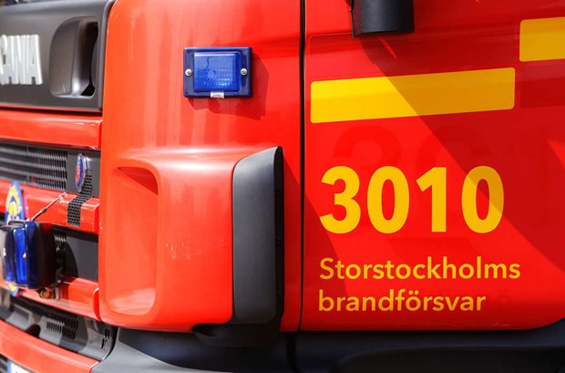 Brand p Hagby tervinningscentral