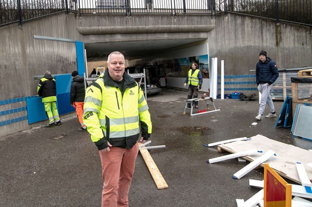 Gångtunneln snart färdig Gångtunneln snart färdig