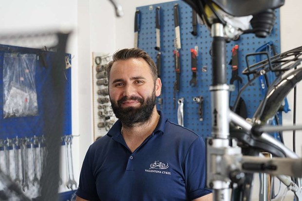 Vren innebr stort tryck fr Vallentunas cykelbutik