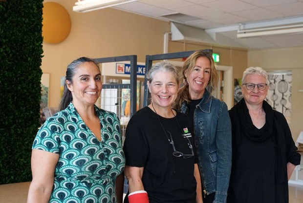 Matsalen har fått växtväggar Matsalen har fått växtväggar