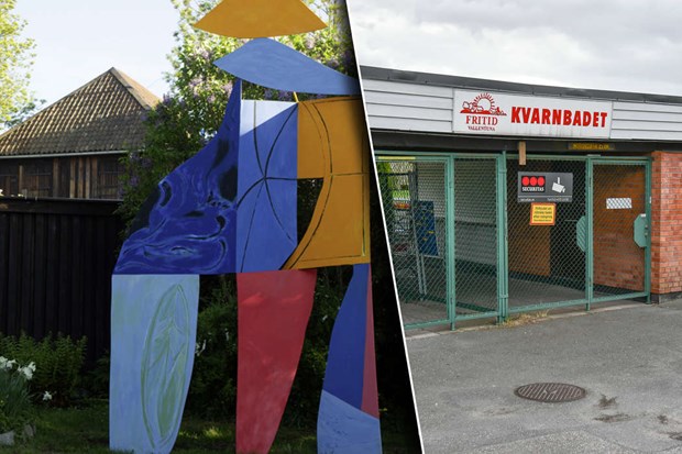 Kvarnbadet får färgglad skulptur Kvarnbadet får färgglad skulptur