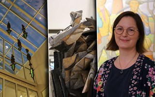 Återbruk av konst pryder nya kommunhuset