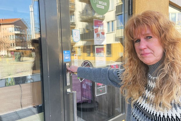 Mimmi st�ngde butiken f�r sista g�ngen