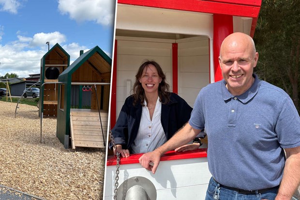 Ny lekplats i B�llstaberg invigd