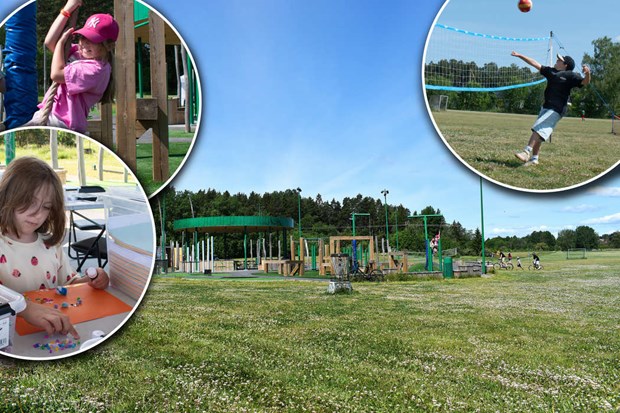 Full fart p� f�ltet i Vallentuna