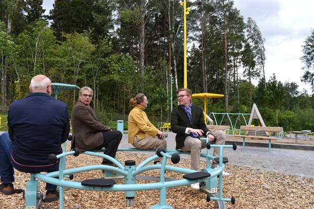 Ny lekpark ska locka Vallentunafamiljer Ny lekpark ska locka Vallentunafamiljer