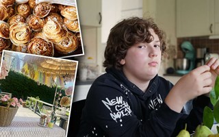 Isac, 11, driver eget trädgårdsfik