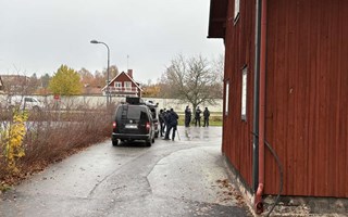 Polisinsats vid Vallentuna kyrka