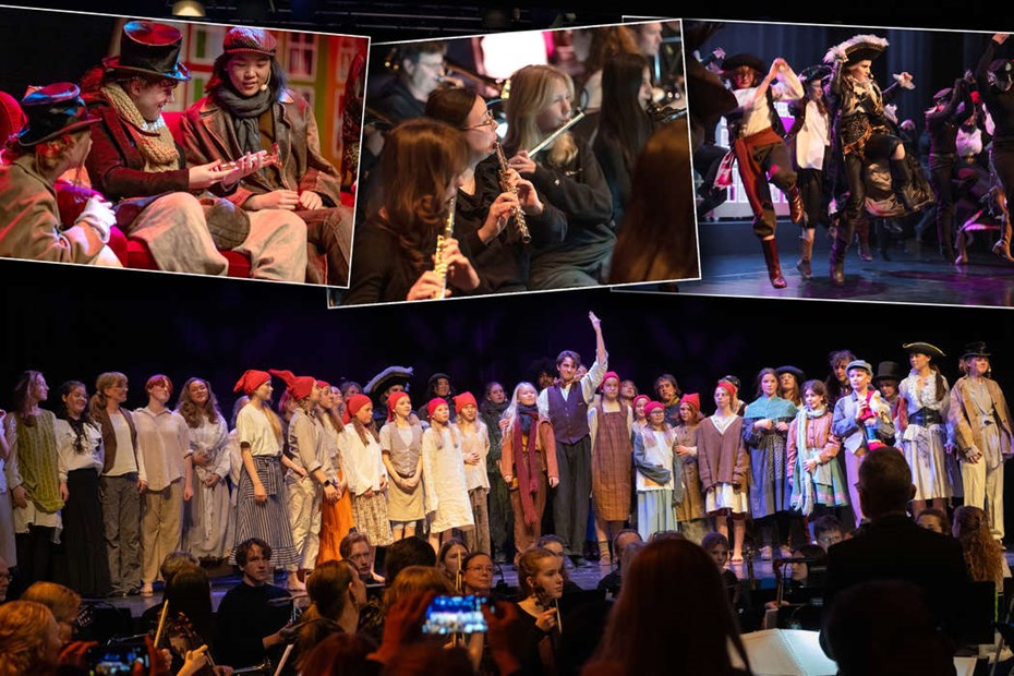 Succ� n�r kulturskolans elever levererade musikal