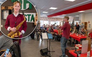 Erik, 16, bjöd på miniturné i Vallentuna