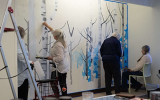 H�r v�xer muralm�lningen fram