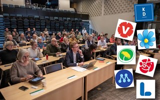 Affischeringen ig�ng � h�r �r partiernas vall�ften